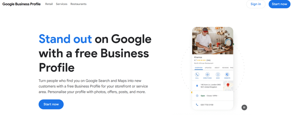 Google business profile - Boost your website visiblity